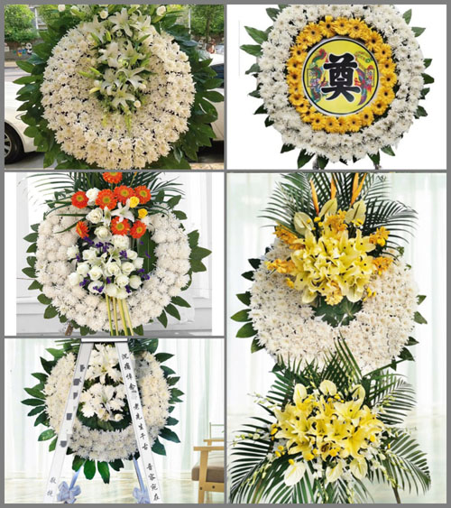 山西忻州五台县台城镇东龙泉村花圈速递